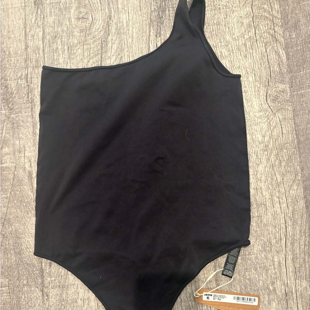 SKIMS Black One Shoulder BODYSUIT XXS/XS